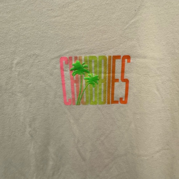 Chubbies Cream Neon Graphic Palm Tree T-Shirt Size XXL - Picture 10 of 11